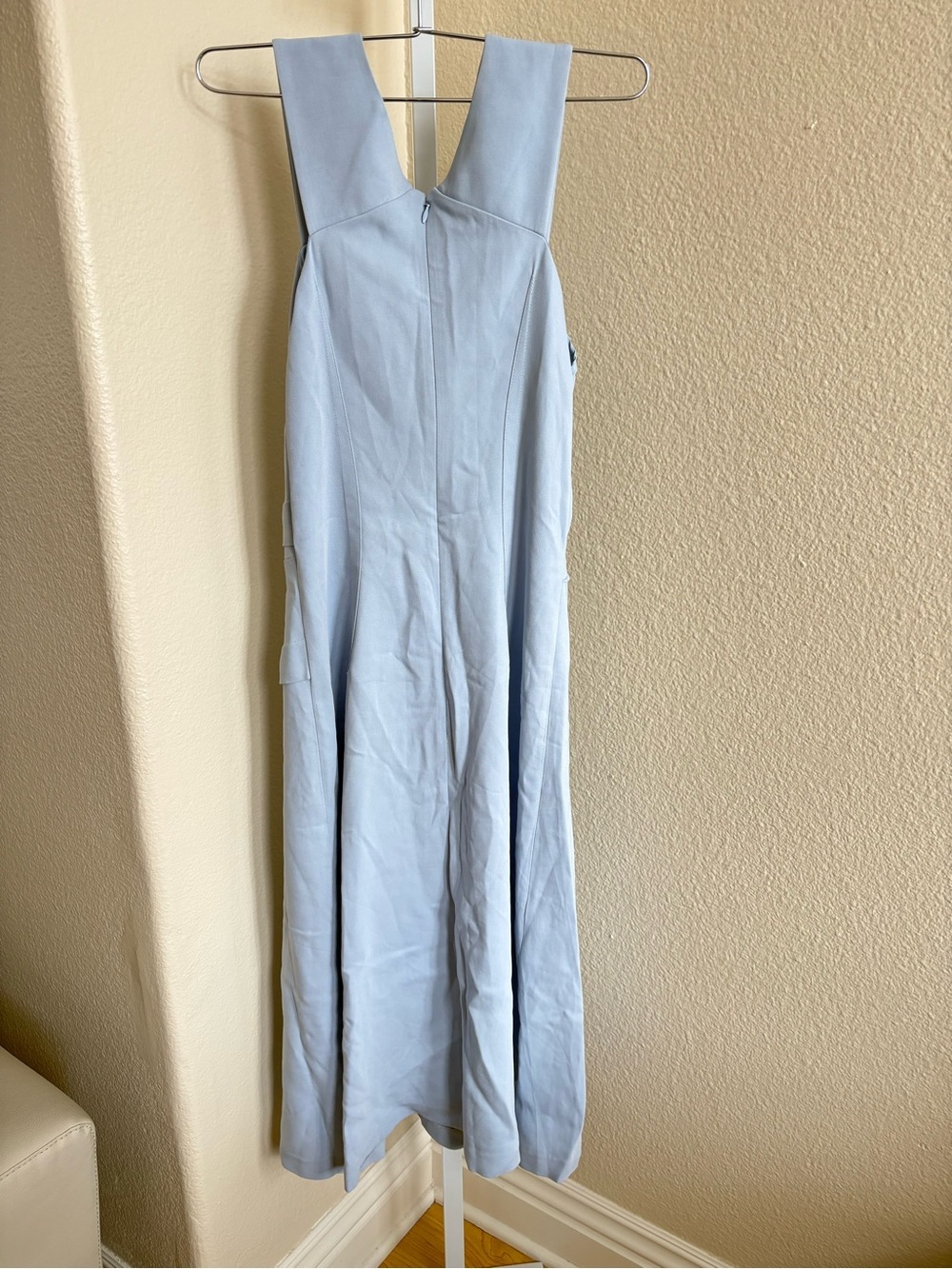 Reiss Paige Midi Dress in Pale Blue - Size 4 - Picture 7 of 8